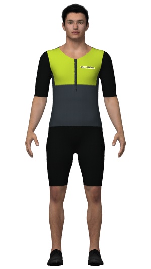 Cycle suit a front